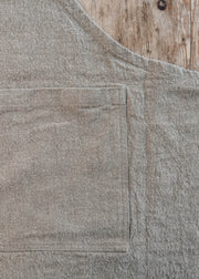 Baltic Flax Textured Natural Linen Crossback Apron