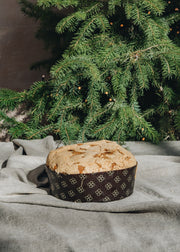 Burford Garden Co. Panettone Tradizionale wrapped in Naya Ruby Paper, 500g