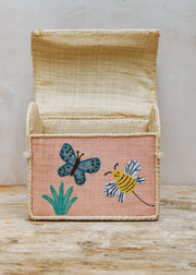 Butterflies Raffia Storage Chest/Bag