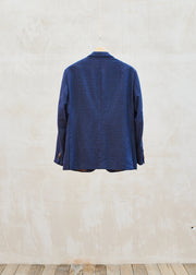 Kenny Ryder Caruso Unstructured Wool/Cashmere Check Blazer - XXL