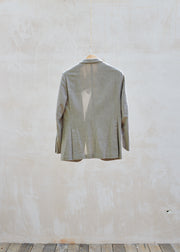 Kenny Ryder Caruso Taupe Wool/Cashmere Lightweight Blazer - M