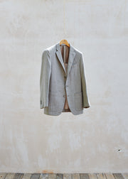 Flower Mountain Caruso Taupe Wool/Cashmere Lightweight Blazer - M