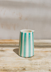 Musango Pottery Musango Pottery Candy Stripe Creamer in Mint