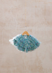 Bob & Blossom Cape in Turquoise Spot Layer