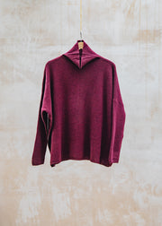 Eribé Oversized Soft Sweater in Fig
