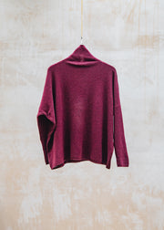 Cash-Ca Oversized Soft Sweater in Fig