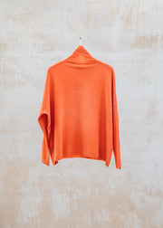 Cash-Ca Oversized Soft Sweater in Firebrick