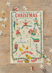 Cavallini & Co. 12 Days of Christmas Vintage Puzzle, 500 pieces