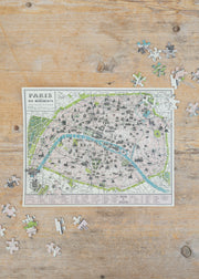 Cavallini & Co. Paris Map Puzzle, 1000 pieces
