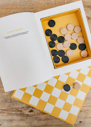 SUCK UK Checkers in a Book Set