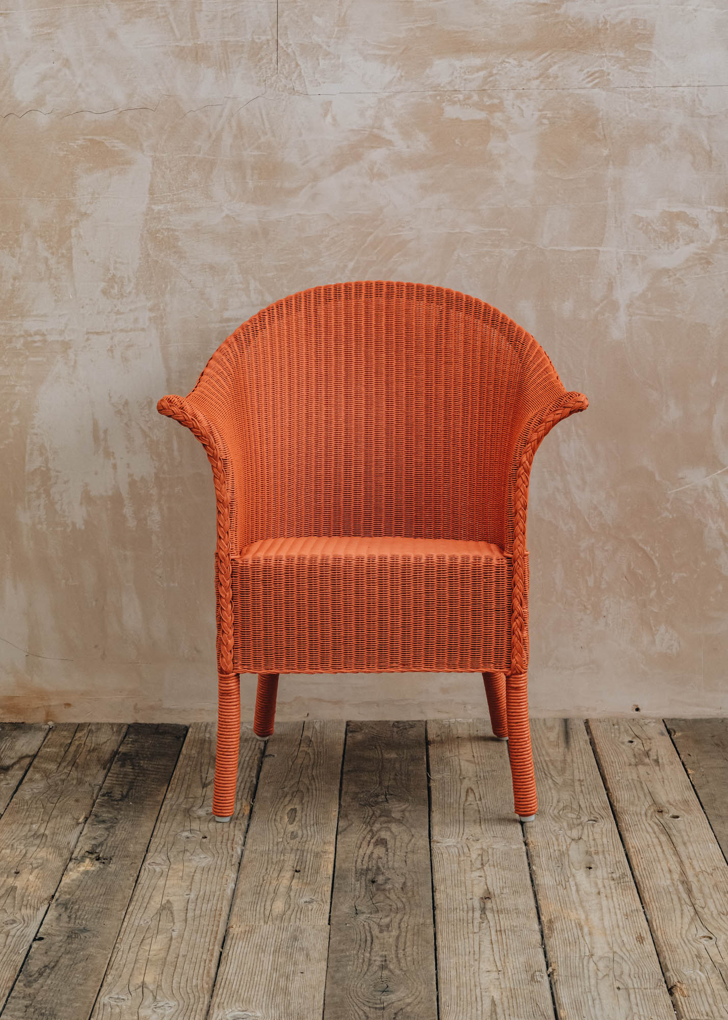 Lloyd Loom Classic Armchair in Burnt Orange