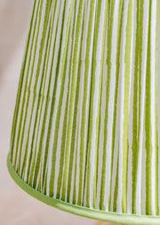 Pooky Lighting Classic Chalk Stripes Empire Shade in Green, 35cm