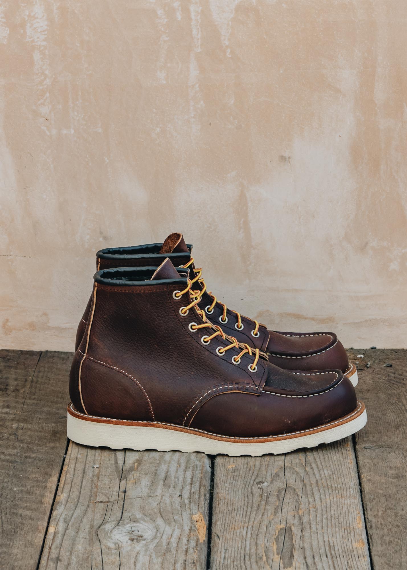 Red Wing Classic Moc Toe Boots in Briar Oil Slick