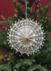 Bungalow Cosmic White Paper Star, 20cm