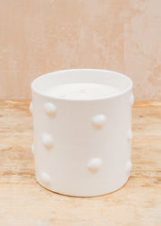 Côté Bougie Large Itto White Candle in Place des Épices