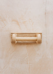 Creamore Mill Natural Oak Toilet Roll Holder