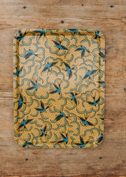 Cressida Bell Tea Tray in Bluebirds