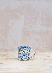 Crow Canyon Splatter Mug 12oz in Navy and Cream