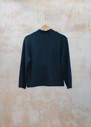 Cut Loose Cropped Crimped Sweatshirt in Etan