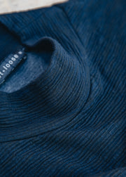 Cut Loose Cropped Crimped Sweatshirt in Etan