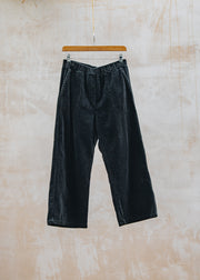 Cut Loose Easy Crop Lux Cord Pant in Black