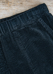 Cut Loose Easy Crop Lux Cord Pant in Black