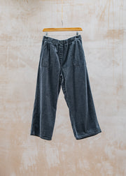 Cut Loose Easy Crop Lux Cord Pant in Gull