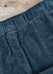 Cut Loose Easy Crop Lux Cord Pant in Gull