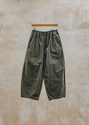 Cut Loose Lantern Mini Cord Pant in Kelp