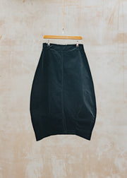 Cut Loose Lantern Pocket Mini Cord Skirt in Black