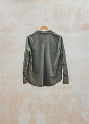 Cut Loose Lux Cord Crop Jacket in Kelp