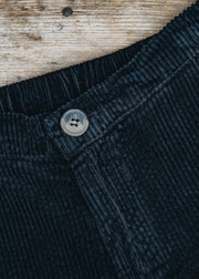 Cut Loose Lux Cord Wide Leg Zip Pant in Black