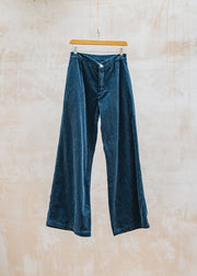 Cut Loose Lux Cord Wide Leg Zip Pant in Etan