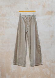 Cut Loose Lux Cord Wide Leg Zip Pant in Lentil