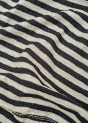 Cut Loose Oversized T-Shirt in Black Stripe and Lentil