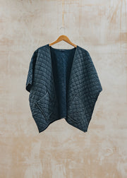 Cut Loose Quilted Parachute Shawl Cardigan in Etan
