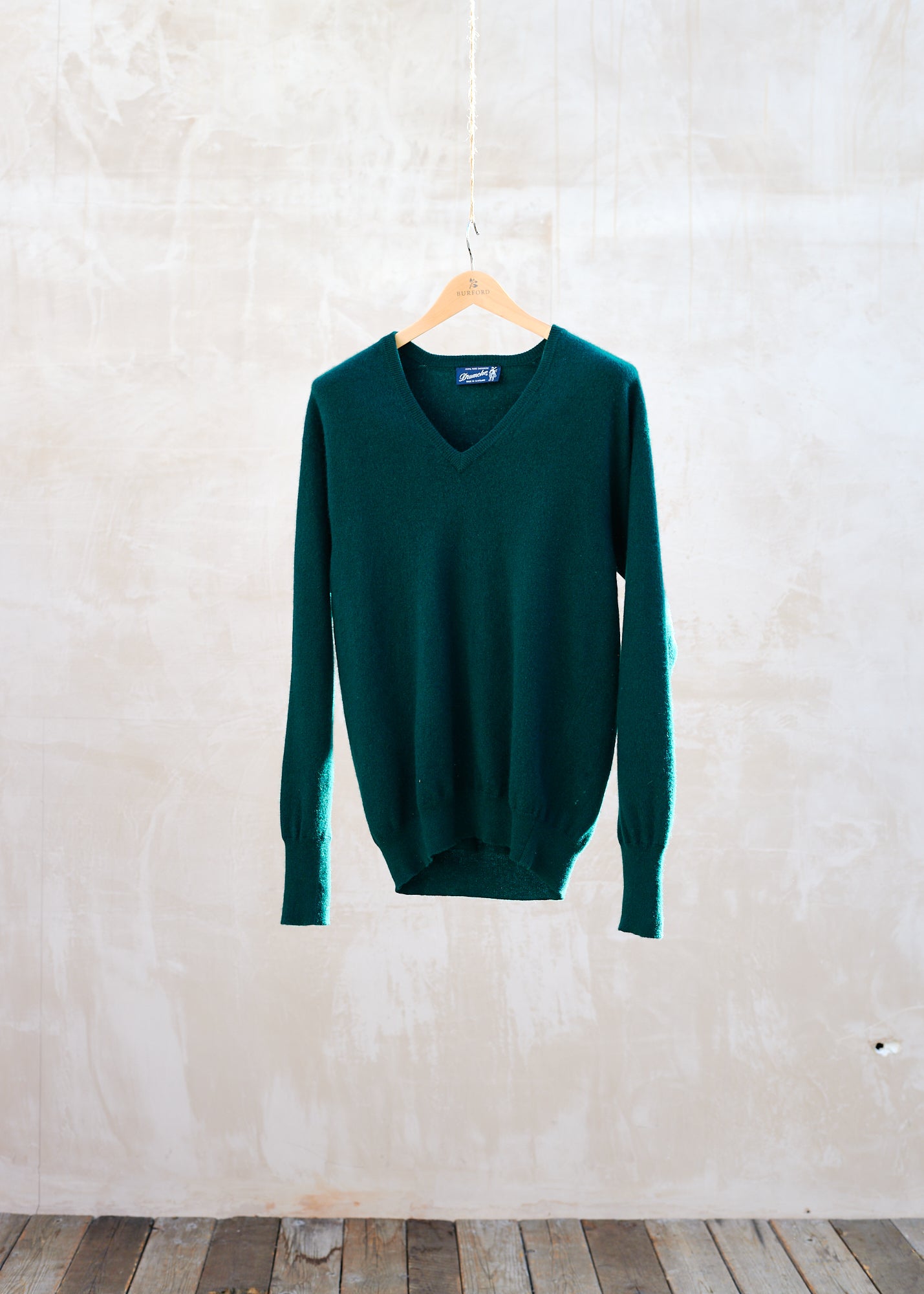 Bottle green cashmere best sale jumper
