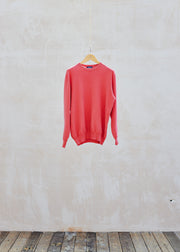 Kenny Ryder Drumohr Red Heavy Cotton Crewneck Knit/ S