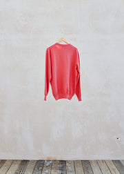 Kenny Ryder Drumohr Red Heavy Cotton Crewneck Knit/ S