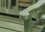 Kadai Three Seater Chartwell Green Fiddle Indian Bench (Indoor Use Only)