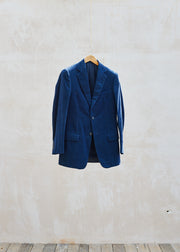 Flower Mountain Dunhill Fine Cotton Corduroy Navy Blazer - M