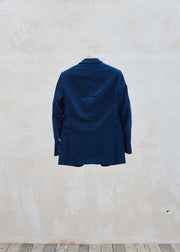 Kenny Ryder Dunhill Fine Cotton Corduroy Navy Blazer - M