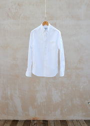 Kenny Ryder Dunhill White Oxford Cotton Buttondown Shirt - S