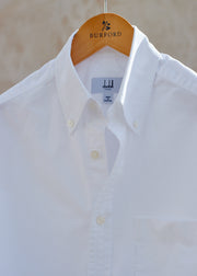 Kenny Ryder Dunhill White Oxford Cotton Buttondown Shirt - S