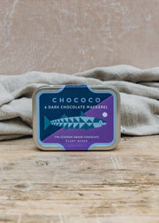 Chococo Chococo Dark Chocolate Mackerels, six pieces