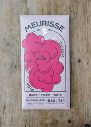 Meurisse Meurisse Dark Chocolate Bar with Puffed Quinoa and Pink Pepper