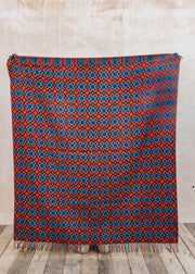 Bronte Moon Dartmouth Throw in Navy and Brick