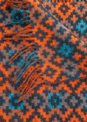 Bronte Moon Dartmouth Throw in Navy and Brick