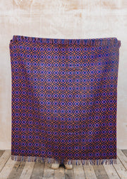 Dartmouth Throw in Rust and Purple