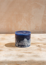Dekocandle Mini Super Candle 12x10cm in Dark Blue